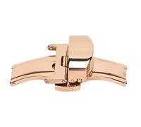 Shanrya Butterfly Buckle for Watch Band, Universal Butterfly Deployment Clasp to Prevent Rust Stylish Easy Installation for Replacement (16mm / 0.63in)