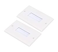Shanrya Cable Insert Wall Socket, Bristled Wall Plate Dust Proof Neatly Fixed ABS Multipurpose for HDTV for Speaker Wire