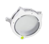Shanrya Cat Flap Door, Screw Installation Plastic Cute Pet Door Beautiful Stable Prevent Oxidation Magnetic for Exterior Doors (White)