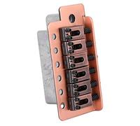 Shanrya Corrosion Resistant tremolo bridge Tremolo Copper Alloy tremolo system for Repairman Performance Guitar Lover Instrument(Red Bronze)