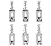 Shanrya Durable Zinc Alloy Electric Guitar Screw Bridge, Tremolo Bridge Saddles, for Professionals Fixed Bridge Guitar Guitar Repair Master(silver)