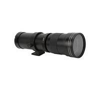Shanrya F8.3-16 Manual Telephoto Lens, 420-800mm Telephoto Lens T2 Mount Multilayer Coating with Adapter Ring for AF Mount Cameras