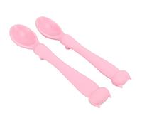 Shanrya Feeding Spoon, Compact Portable Infant Spoon Extended Handle Design for Baby Food Training
