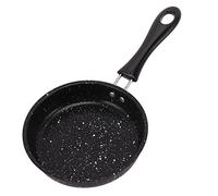 Shanrya Fried Egg Pan, Stainless Steel Time-Saving Camping Frying Pan Small Frying Pan Non Stick Omelette Frying Pan Stone Pans for Induction, Electric & Gas Hob(12CM)