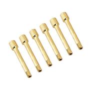 Shanrya Guitar Saddle Mounting Screws, Qualified Metal Solid And Sturdy Durable Tremolo Saddle Screws, Repair for Guitar Bass Instrument Lovers(gold)