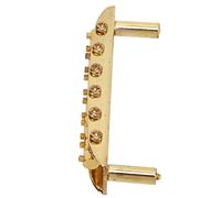 Shanrya Guitar Tailpiece Easy Tuning Electric Guitar Bridge for Jazzmaster(Gold)