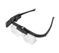 Shanrya Head Magnifier Glasses, LED Light Head Mounted Magnifier Rechargeable Ergonomic for Jewelry Making