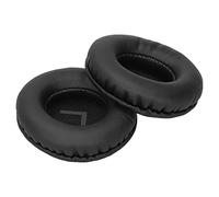 Shanrya Headphone Ear Cushions, Flexible Headset Ear Covers 70MM Soft Artificial Leather for Headsets(black)