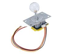 Shanrya Joystick, Flexible Quick Colorful Light Sturdy Durable Sensitive Responsive Arcade Stick for Amusement Machine for Cool Running for Game Machine
