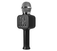 Shanrya Karaoke Microphone Machine, Handheld Karaoke Microphone Portable Professional Sing for Home for Adults (Black)