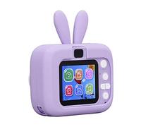 Shanrya Kids Camera Toy, 1080P for Kids, Auto, Round Edge, 2.0 Inch Color Screen, 5s Sync with 32G Memory Card for Lifetime Recording (Purple)