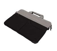 Shanrya Laptop Handbag, Waterproof Cloth Zipper Closure Wide Compatible Laptop Bag for Office (Black)