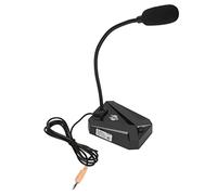Shanrya Laptop Microphone Anti-Interference 3.5mm Tabletop Microphone for Gaming Conference Karaoke (Lion Head)