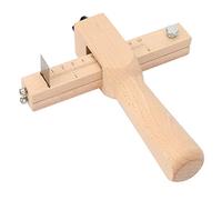 Shanrya Leather Strap Cutter, Leather Craft Tool Strap Cutter Adjustable Wood Strip and Strap Cutter Leather Hand Cutting Tool DIY Craft Tool with 5 Blades for Cutting Strap Up to 4in Wide