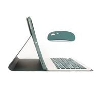 Shanrya Magnetic Keyboard, Detachable Non-Slip Wireless Keyboard Case, Precise Cut, ABS PU Leather, Adjustable Angle for Air3 10.5 Inch Tablet (Green)