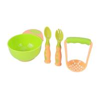Shanrya Mashing Bowl Baby, Baby Masher And Bowl, with Mash Stick Infant Freshfood Masher, Bowl Spoons Set,4pcs Baby Food Masher, Baby Food Masher And Bowl for Home Mash Fine Food Mash Baby