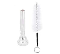 Shanrya Metal Trumpet Mouthpiece, C trumpet mouthpiece Trumpet Mouthpiece, high register trumpet mouthpiece King trumpet Conn for trumpet enthusiast beginner(Silver)