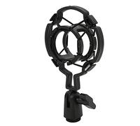 Shanrya Mic Shock Mount, Good Toughness Angle Adjustable Microphone Holder Portable Exquisite Avoid Noise for Broadcasting