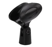 Shanrya Microphone Clip, Quality Plastic Convenient Microphone Mount 180° Rotatable Strong Toughness with 5/8in To 3/8in Screw for Wireless Mic