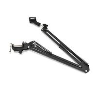 Shanrya Microphone Holder, Adjustable Microphone Stand, Double Spring Design for Household Microphone Stands