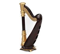Shanrya Miniature Instruments, Harp Model, Gifts 16CM Home Decor Crafts Wooden for Home Office