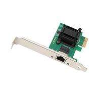 Shanrya PCI Express Network Card, LED Indicator PCIe X1 Interface PCIe 2.5Gbps Network Adapter Simple Installation Heatsink for PC