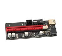Shanrya PCIE Riser 1X To 16X Graphics Extension, 60cm USB3.0 PCIE Riser Graphics Extension Reduce Burden Stable Efficient for OS X for Win for PC