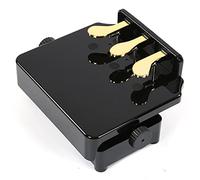 Shanrya Percussion Pedals, Piano Pedal Electroplating 3 Tongue Sustain 14~22cm Lifting Height Range for Home(black)