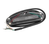 Shanrya Pickup, Metal ABS and Ceramic Magnet Exquisite Craftsmanship Guitar Pickup, for Electric Guitars Pedal Steel Guitars(White black track)