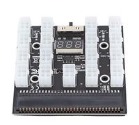 Shanrya Power Supply Board Adapter, Wide Compatibility MOS Tube LED Display Stable Power Distribution Board Printed Circuit Board for Server Power