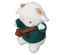 Shanrya Sheep Stuffed Animal, Delicate Texture Sheep Plush Toy for children's Desktop for Household Room (Blackish Green)