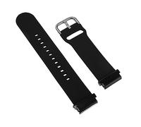 Shanrya Silicone Watch Strap Accessory Soft Quick Release Sweat Resistant Fashion Replacement Watch Strap Waterproof Business (Black)