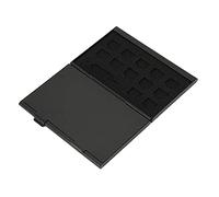 Shanrya SIM Card Organizer, 21 Slots Aluminum Memory Card Storage Case Nano Card Slots for Family for Office for Colleagues for Work