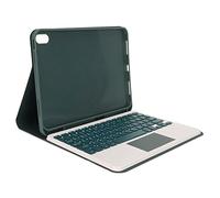 Shanrya Tablet Case, Adjustable Angle Professional Smart Keyboard Case Precise Cutout Auto Wake Up with Touchpad for 10.9inch 2022 Generation 10 (Green)