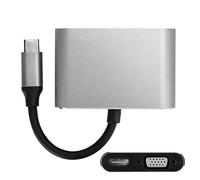Shanrya TypeC Hub USB-C Hub TypeC To HDMI Connecting Adapter USB C Adapter USB Accessories for Office Study Work Home(gray)