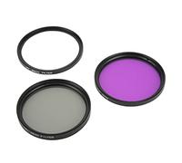 Shanrya UV CPL Lens Filter Kit, Anti Corrosion 3pcs/set Waterproof Camera UV CPL Lens Filter for Digital Camera(52mm(1485))