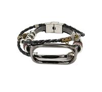 Shanrya Watch Replacement Strap, Metal Clasp, Leather Strap, Watch Strap, Lightweight, Comfortable, Wear-Resistant, Adjustable for Everyday Use, #1