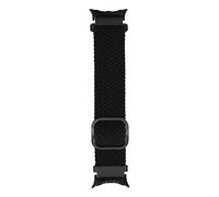 Shanrya Weave Watch Strap, Braided Weave Watch Strap, Adjustable Size, High Flexibility Nylon, Stylish for Replacement (Black)