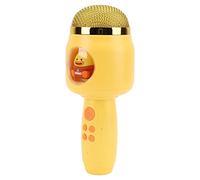 Shanrya Wireless Bluetooth Mic, Simple Using High Fidelity Fluent Transmission 1800mAh Wireless Bluetooth Microphone No Delay Cute for Performance (Yellow)