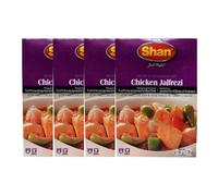 Shan's Chicken Jalfrezi Recipe and Seasoning Mix Spice Powder for Stir fried chicken and Vegetables in tomato sauce No preservative and No Artificial food color Pakistan Origin 50g (Pack of 4)