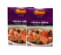 Shan's Chicken Jalfrezi Recipe and Seasoning Mix Spice Powder for Stir fried chicken and Vegetables in tomato sauce No preservative and No Artificial food color Pakistan Origin 50g (Pack of 2)