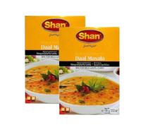 Shan's Daal Masala mix for Mild Lentil Curry Receipe and Seasoning Mix perfect blend of spices Rich spicy and Creamy Pakistani Origin 100g (Pack of 2)