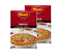 Shan's Haleem Seaoning mix for Meat & Lentil mix Pre-mixed Spice blend contains a Aromatic and Flavorful spices Rich and Robust taste with No Preservative pakistan origin 60g (Pack of 2)