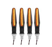 SHANSHAN Blinker lights Signal 12LED Motorcycle Flowing Turn Signal Lamp 335SMD Bar Lights DRL Warning Light 12V 3000K Amber Yellow Flowing Turn Signal Lights