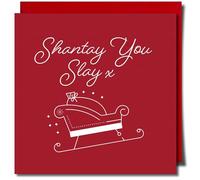 Shantay you slay Lgbt Christmas greeting card - Gay Christmas greeting card - LGBTQ card - Approx 150mm x 150mm Premium Card