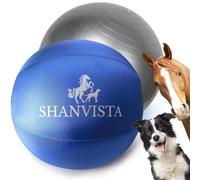SHANVISTA 25’’ Herding Ball for Dogs - Durable Outdoor Toy for Australian Shepherds, Border Collies, Cattle Dogs & Medium to Large Breeds (Blue)