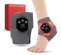 SHANVISTA Foot Renew Triple Method Massager - Cordless Heated Foot Massager with 5 Heat & 3 Vibration for Pain Relief & Relaxation, Portable for Home, Office, Travel - Ideal Gift