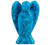 Shanxing 1.5" Crystal Guardian Angel Ornament Carved Pocket Stone Statue