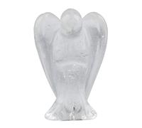 Shanxing 1.5" Crystal Guardian Angel Ornament Carved Pocket Stone Statue