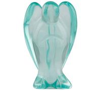 Shanxing 1.5" Crystal Guardian Angel Ornament Carved Pocket Stone Statue